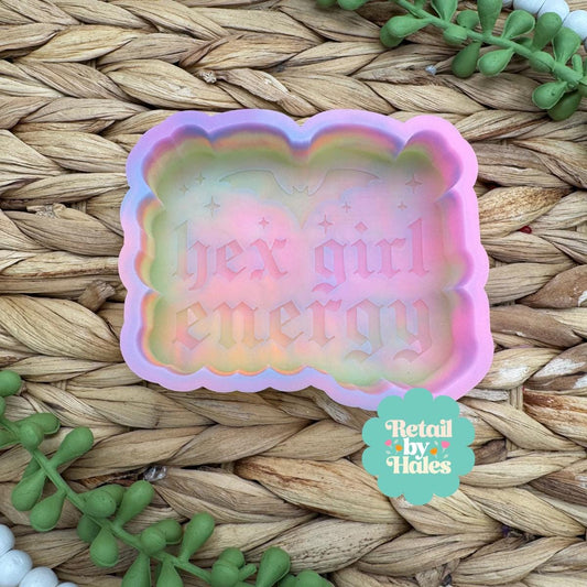 Hex Girl Energy Freshie Mold, Halloween Freshie Mold, Witchy Freshie Mold, Spooky Freshie Mold, Crystal Freshie Mold, Witch Freshie Mold