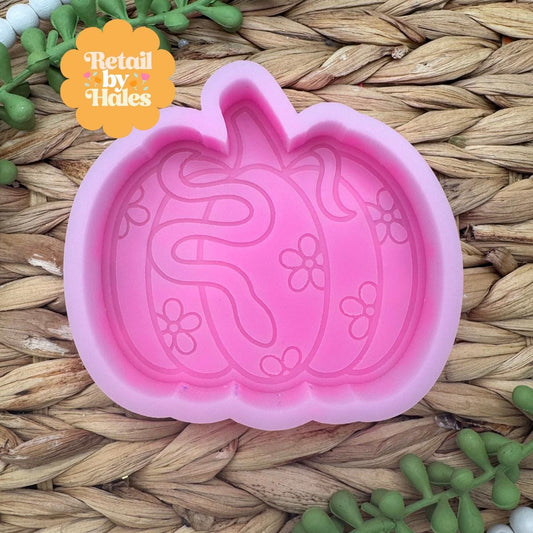 Snake Pumpkin Mold, Freshie Mold, Fall Freshie Mold, Silicone Mold, cute fall mold, Autumn molds, Bestselling Molds, cozy mold