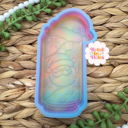 Santa Can Freshie Mold, freshie making supplies, Christmas freshie mold, santa claus silicone mold, Cute Santa mold, soda christmas mold