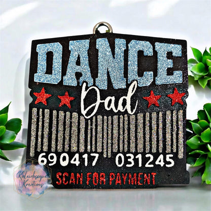 Dance Dad Mold, Dance life Freshie Silicone Mold, sport freshie molds, freshie making supplies, sport mold, fathers day mold, Scan for pay