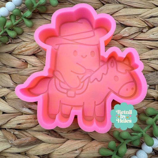 Cowboy Ghost Horse Freshie Mold, Halloween Freshie Mold, Fall Freshie Mold, Ghost Silicone Mold, Spooky Mold, Western Halloween Molds