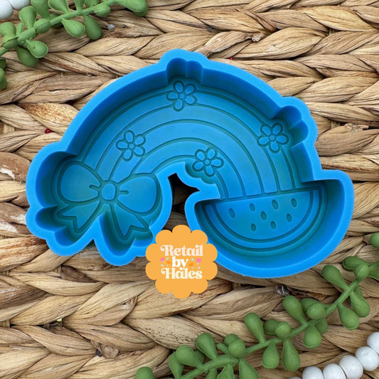 Watermelon Rainbow Freshie Mold, summer freshie molds, watermelon mold, watermelon soap mold, food freshie mold, girly coquette freshie mold