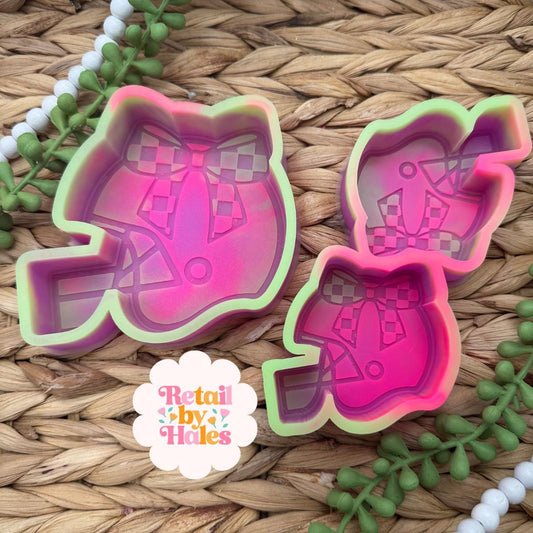 Football Helmet Freshie Mold Set, Bow freshie mold, Sports Helmet Freshie Mold, Football Team Mold, Fall Freshie Mold, Sports Silicone Mold