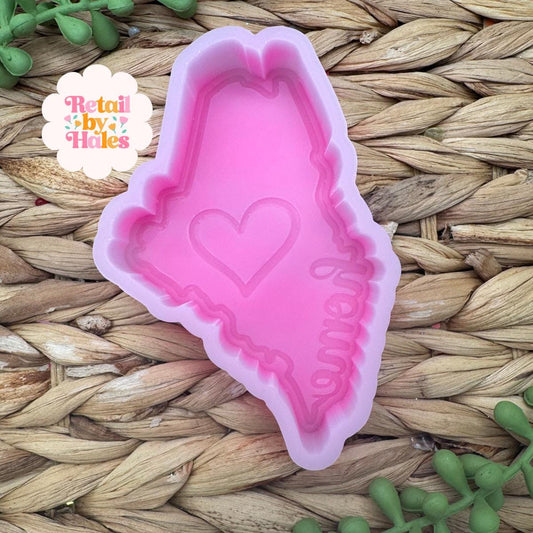 Maine Freshie Mold, Home State Freshie Molds, USA Freshie Molds, Beginner Aroma Bead Molds