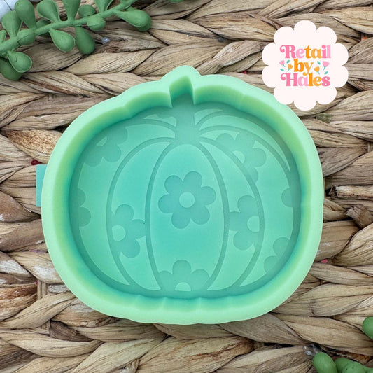 Flower Pumpkin Mold, Floral pumpkin, Halloween Freshie Mold, Fall Freshie Mold, Ghost Silicone Mold, Coffee Shop Freshie Mold, Spooky Mold