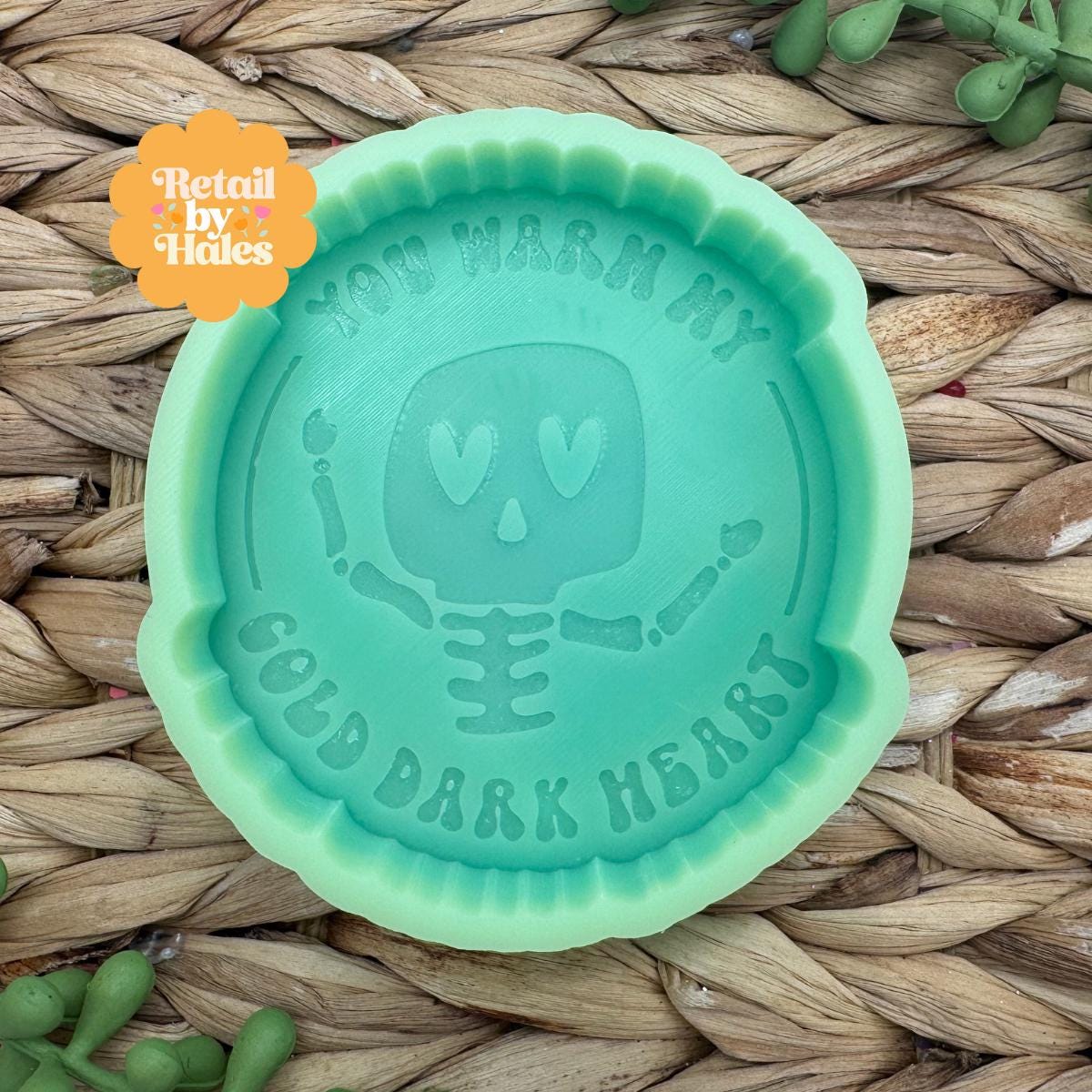 You Warm My Cold Dead Heart Freshie Mold, freshie making supplies, funny Valentine freshie mold, Snarky Valentine Molds, Dark Humor Freshie