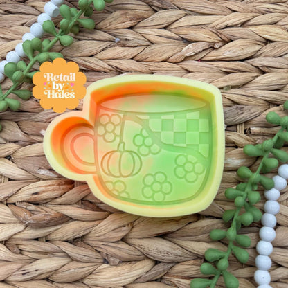 Pumpkin Tea Cup Freshie Mold, Pumpkin Mug Freshie Mold, Fall Freshie Molds, Food Freshie Mold, Freshie Molds for Baking, Pumpkin Spice Mold