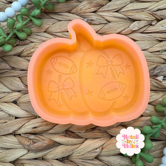 Football Pumpkin Freshie Mold, fall freshie mold, Sports Helmet Freshie Mold, Football Team Mold, football Freshie Mold, Sport Silicone Mold