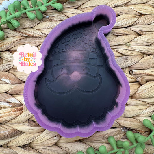 Santa Floral Freshie Mold, Christmas freshie mold, santa claus silicone mold, Cute Santa mold, retro santa face mold, retro santa hat freshi