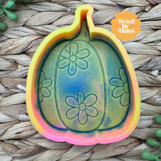 Daisy Pumpkin Freshie Mold, Floral pumpkin, Flower Pumpkin Mold, Fall Freshie Mold, Autumn Freshies, Fall Freshie Ideas, Best Selling Fall