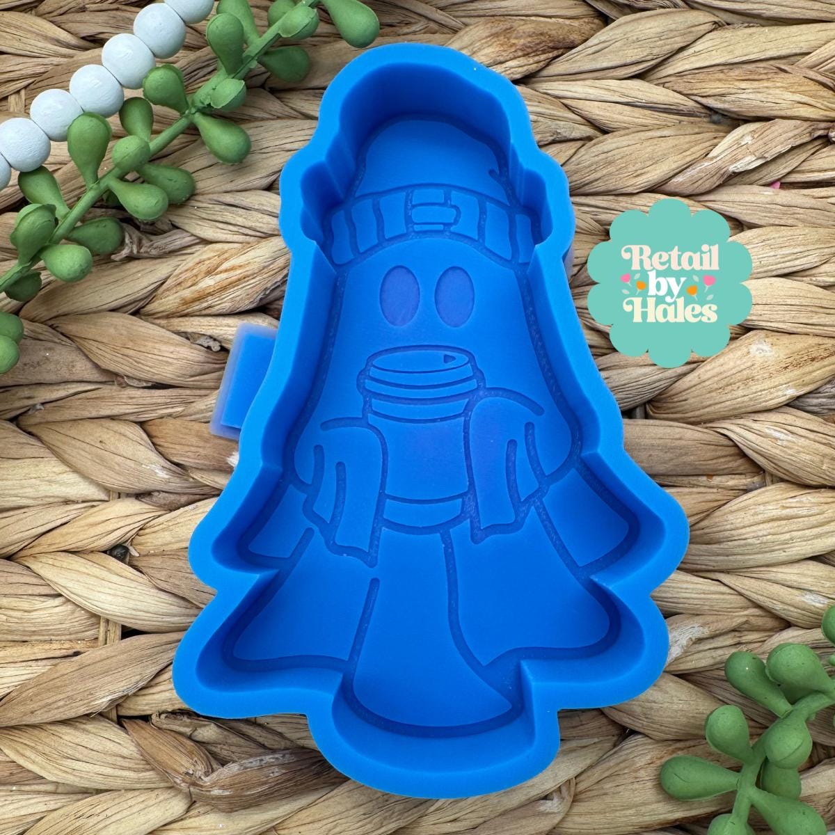 Coffee Ghost Mold, Halloween Freshie Mold, Fall Freshie Mold, Ghost Silicone Mold, Coffee Shop Freshie Mold, Spooky Mold, Latte Ghost Mold