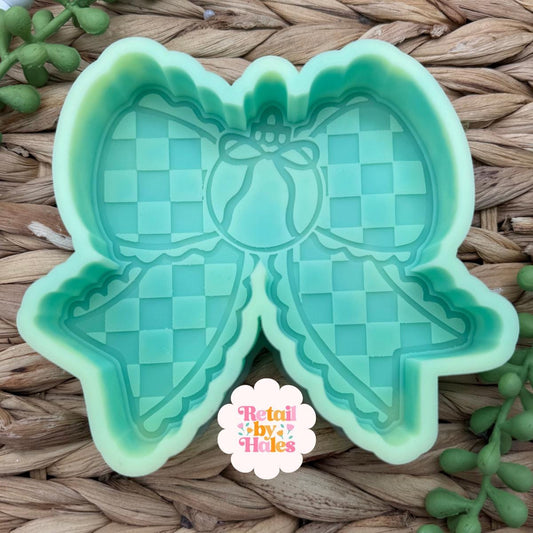 Christmas Ornament Bow Freshie Mold, freshie making supplies, Christmas freshie mold, ornament freshie mold, ornament freshie mold