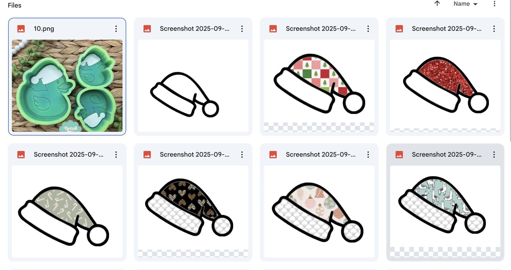 Santa Duck Set Freshie Mold, Christmas freshie mold, Cute Santa mold, cardstock freshie mold, rubber duck freshie mold