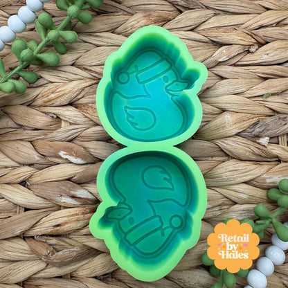 Santa Duck Vent Clip Freshie Mold, Christmas freshie mold, Cute Santa mold, cardstock freshie mold, rubber duck freshie mold