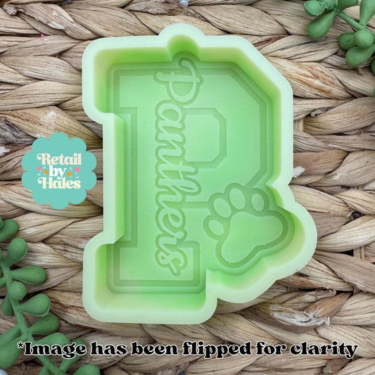 Panthers Freshie Mold, football team car freshie design oven safe silicone mold for wax mold for resin car freshie mold sport silicone mold