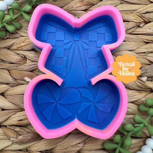 Peppermint Heart Cherry Freshie Mold, couple freshie mold, boyfriend and girlfriend freshie mold, valentine freshie mold, winter freshie