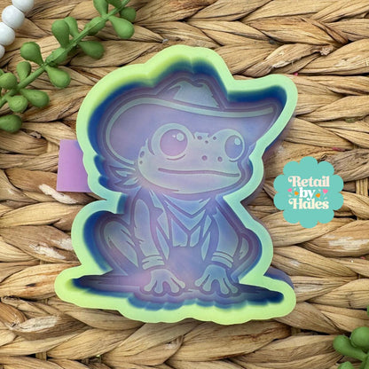 Cowboy Frog Freshie Mold, Western Freshie Molds for Men, Bestselling guy freshie molds, popular silicone molds for husbands, country freshie