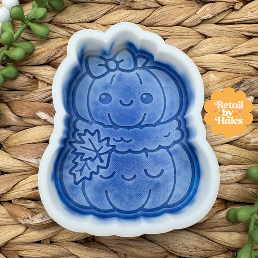 Pumpkin Stack Freshie Mold, Halloween Freshie Mold, Fall Freshie Mold, Ghost Silicone Mold, Funny Freshie Mold, cute pumpkin mold
