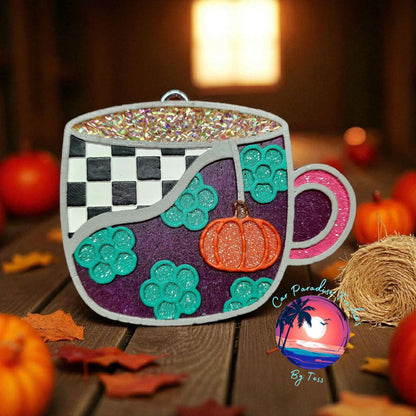 Pumpkin Tea Cup Freshie Mold, Pumpkin Mug Freshie Mold, Fall Freshie Molds, Food Freshie Mold, Freshie Molds for Baking, Pumpkin Spice Mold