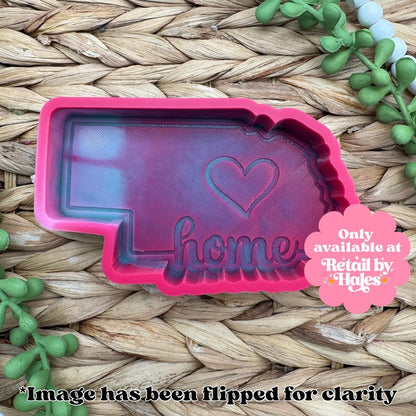 Nebraska Freshie Mold, Home State Freshie Molds, USA Freshie Molds, Beginner Aroma Bead Molds, Nebraska State Freshie Mold