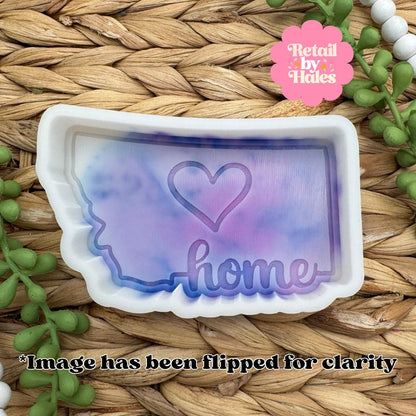 Montana Freshie Mold, Home State Freshie Molds, USA Freshie Molds, Beginner Aroma Bead Molds, Montana State Freshie Mold