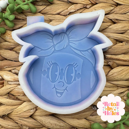 Football with bow Freshie Silicone Mold, cardstock molds, best selling freshies, sports freshie molds, sport team freshie molds