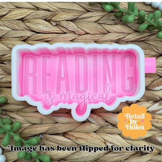 Reading is Magical Freshie Silicone Mold, aroma bead molds, freshie making supplies, popular freshie molds, best selling freshies, book