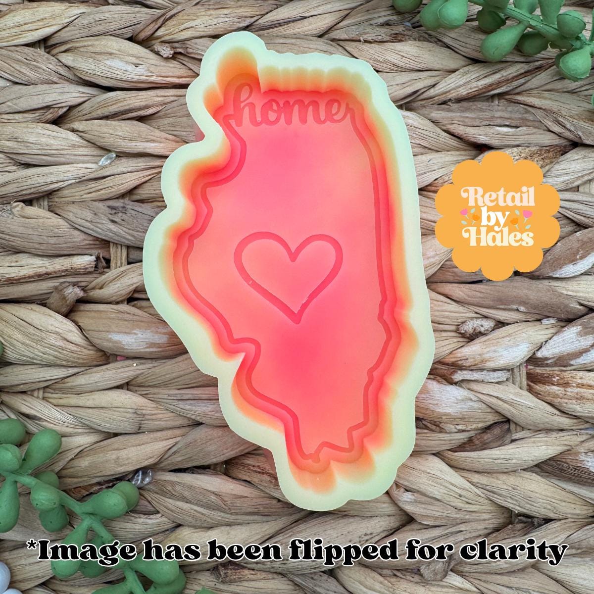 Illinois Freshie Mold, Home State Freshie Molds, USA Freshie Molds, Beginner Aroma Bead Molds