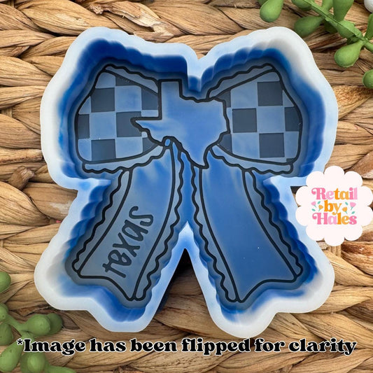 Texas Bow Freshie Mold, Texas Soap Mold