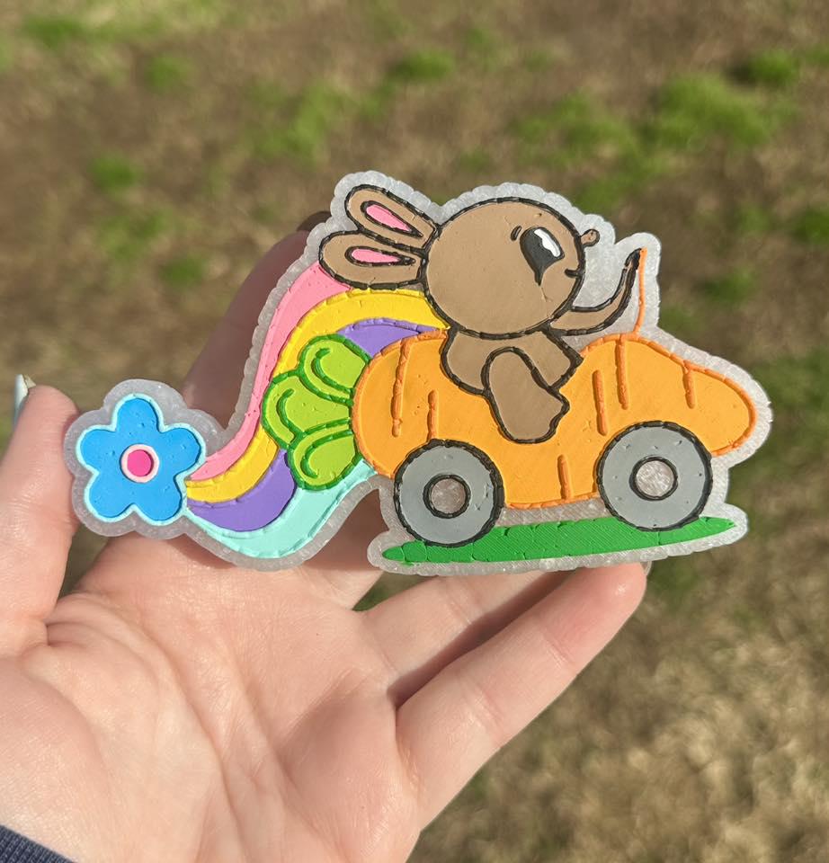 Bunny in Rainbow Car Freshie Mold for easter, car freshie designs oven safe silicone cross mold for resin cross easter mold easter freshie