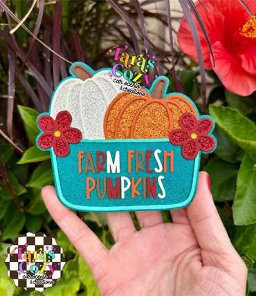 Farm Fresh Pumpkin Freshie Mold, Halloween Freshie Mold, Fall Freshie Mold, cardstock freshie Mold, cute pumpkin freshie mold, pumpkin patch