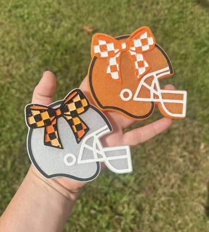 Football Helmet Vent Clip Mold, Bow freshie mold, Sports Helmet Freshie Mold, Football Team Mold, Fall Freshie Mold, Sports Silicone Mold