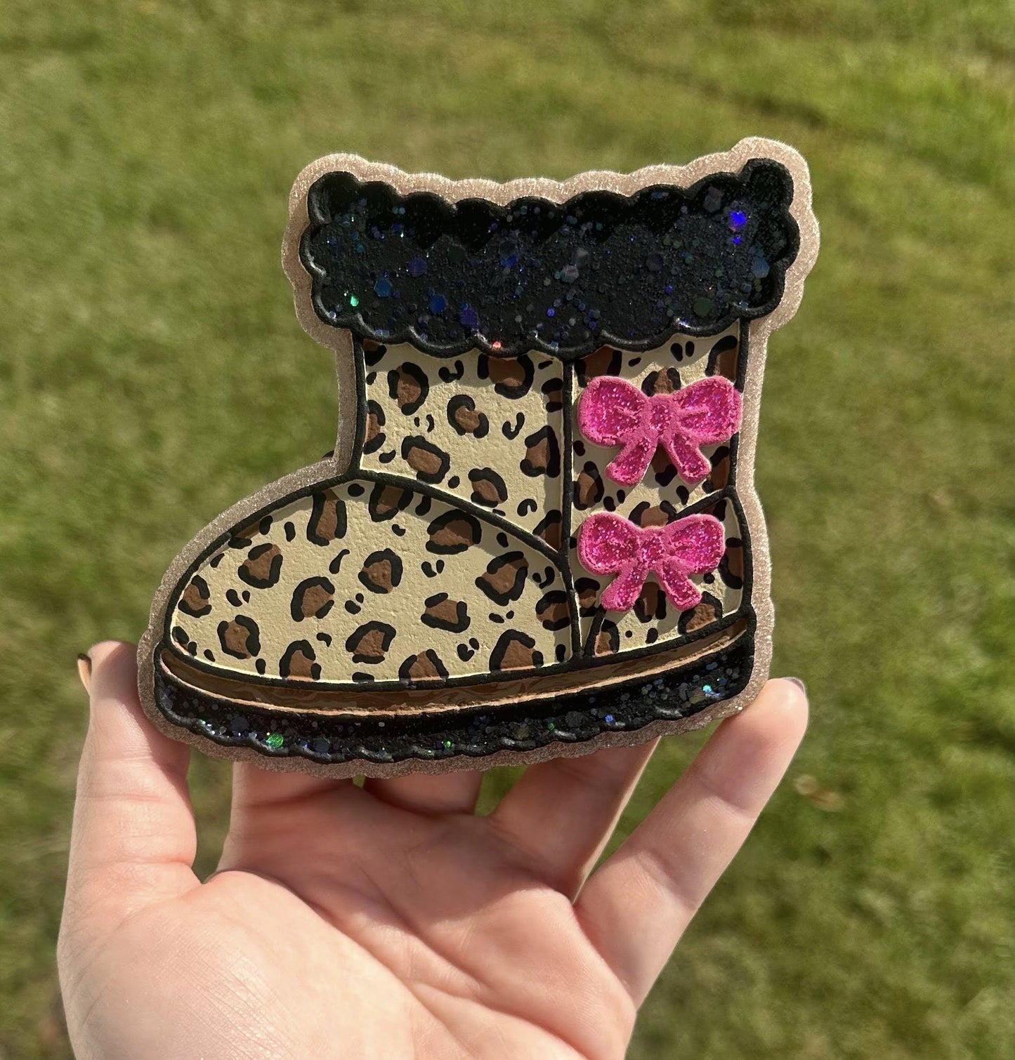 Winter Boot Freshie Silicone Mold, freshie making supplies, Christmas freshie mold, cozy winter freshie molds, happy winter molds