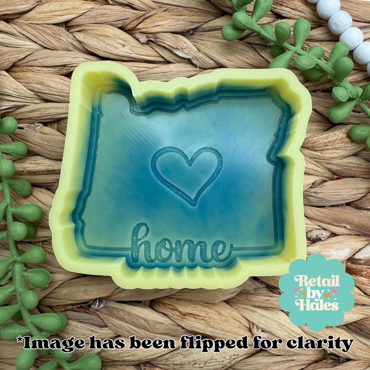 Oregon Freshie Mold, Home State Freshie Molds, USA Freshie Molds, Beginner Aroma Bead Molds, Oregon State Freshie Mold