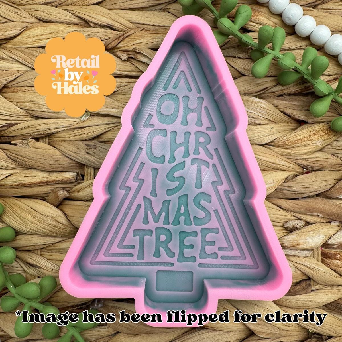 Oh Christmas Tree Freshie Mold, freshie making supplies, Christmas freshie mold, winter freshie molds, pine tree freshie mold,