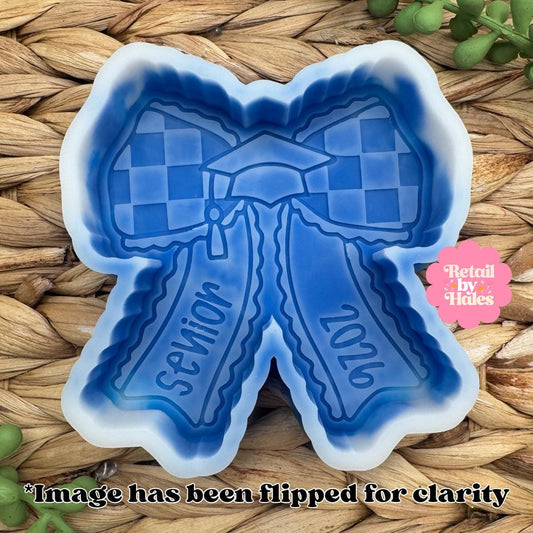 Senior 2026 Bow Freshie Mold, Graduate Soap Mold