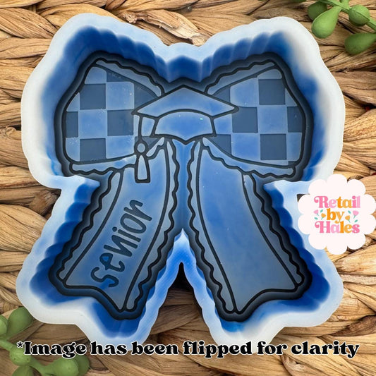 Senior Bow Freshie Mold, Graduate Soap Mold