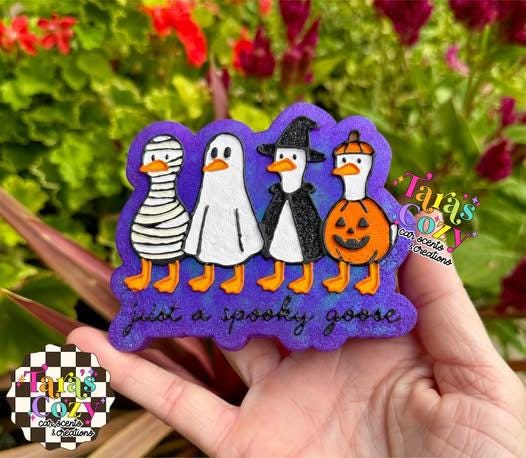 Just a Spooky Goose Freshie Mold, Halloween Goose Freshie Mold, Fall Goose Freshie Mold, Pumpkin freshie mold