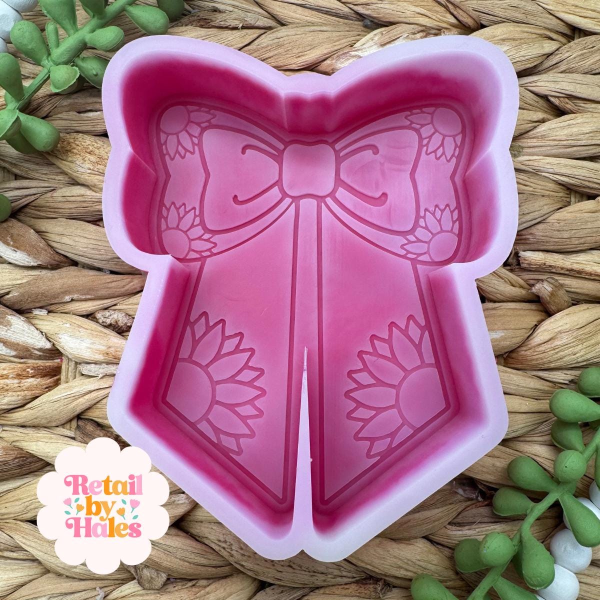 Sunflower Bow Freshie Mold, Flower Silicone Molds, Beginner Freshie Molds, Bestselling freshie molds, popular freshie molds