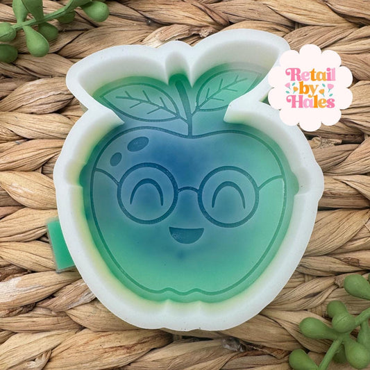 Teacher Apple Smile Mold, Teacher Gift Freshie Molds, Teacher Appreciation Week Freshie Mold, Apple Freshie Mold, Freshie Mold for Beginners