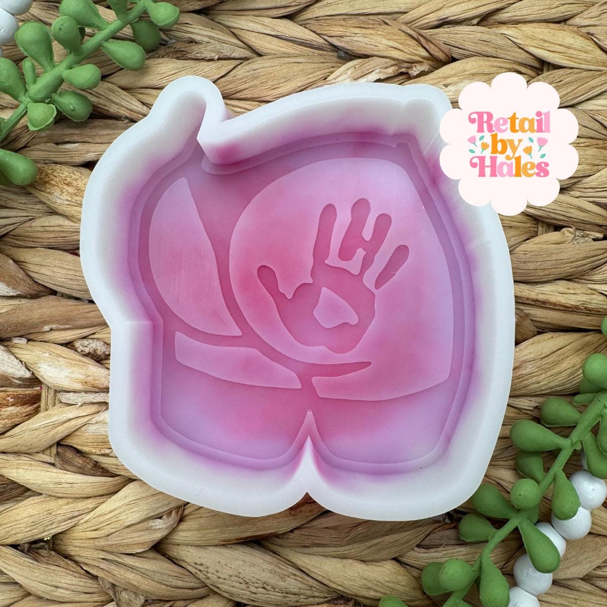 Handprint on Butt Freshie Mold, freshie supplies, freshie molds for men, adult humor freshie mold, valentine freshie mold