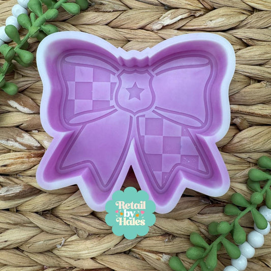 Police Badge Bow Freshie Mold, Cop Freshie Mold,