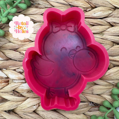 Easter Chick with Bubblegum Freshie Mold, Easter Freshie Molds, Cute Chick Soap mold