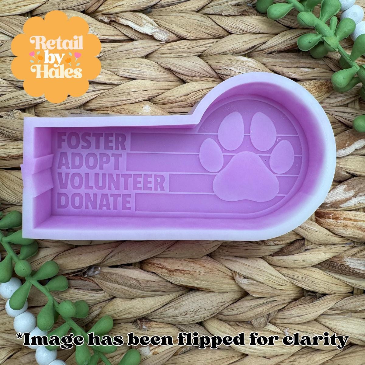Foster Adopt Volunteer Donate Freshie Mold, Dog Freshie Molds, Cat Freshie Molds, Foster Animal Mold, Animal Soap Mold
