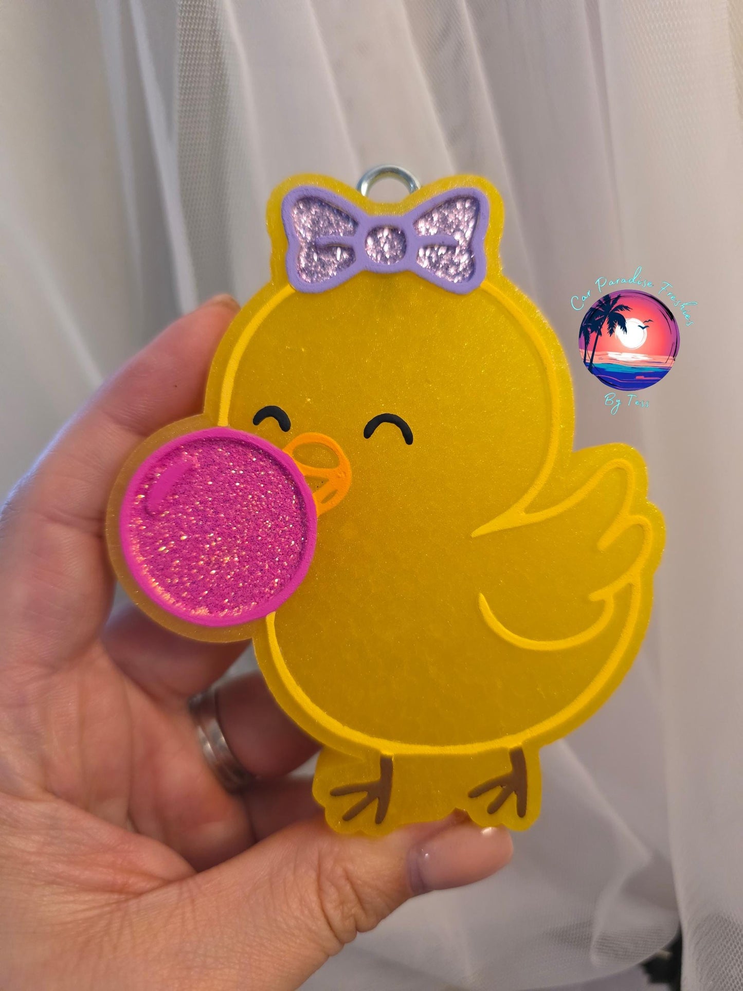 Easter Chick with Bubblegum Freshie Mold, Easter Freshie Molds, Cute Chick Soap mold