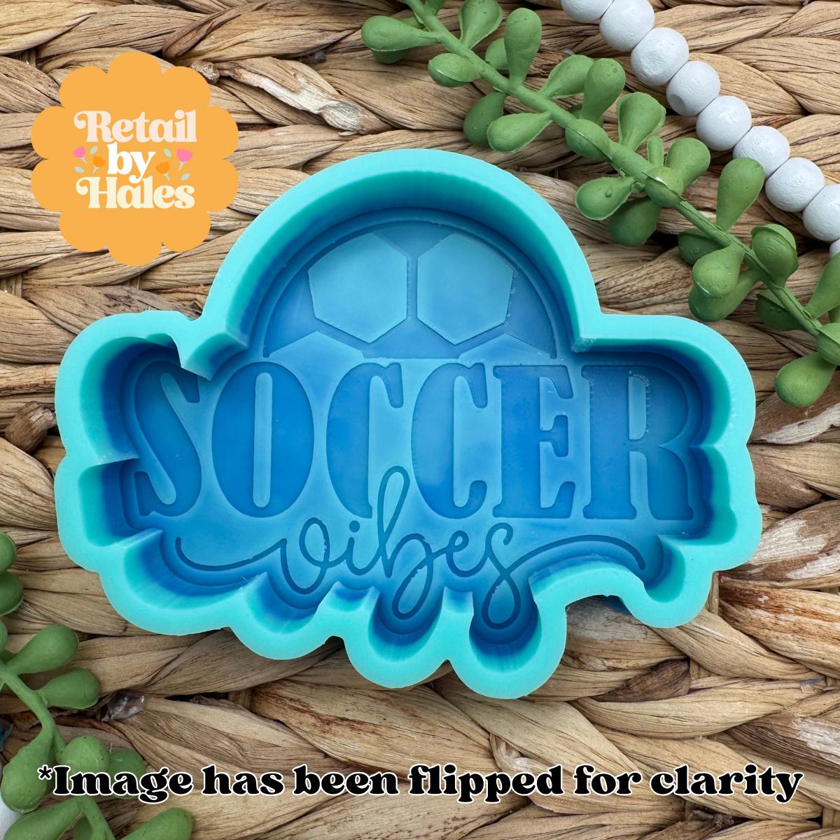 Soccer Vibes Freshie Mold, sport car freshie design oven safe silicone mold for wax melt mold for resin car freshie mold sport silicone mold