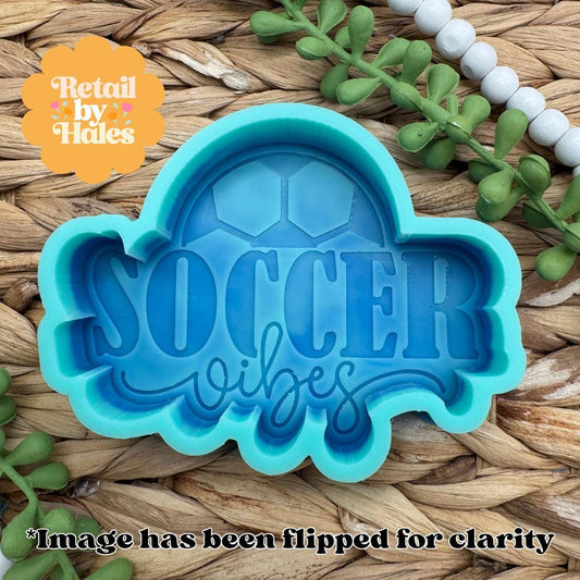 Soccer Vibes Freshie Mold, sport car freshie design oven safe silicone mold for wax melt mold for resin car freshie mold sport silicone mold