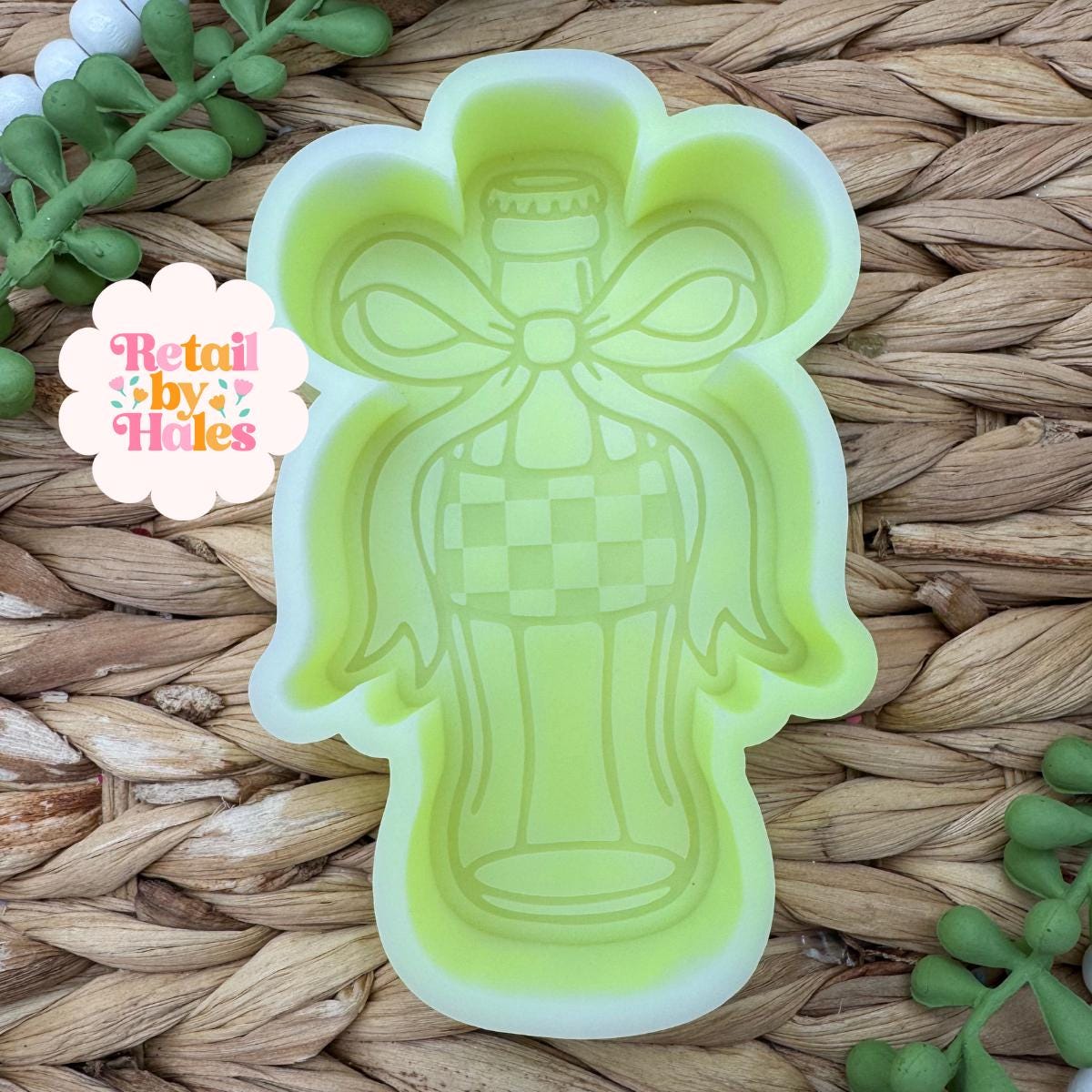 Soda Bottle Silicone Mold, Pop Bottle with Bow Freshie Mold, Coquette Soda Bottle Soap Mold
