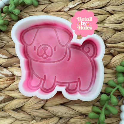 Pug Freshie Mold, Dog Freshie Mold, Dog Breed Freshie Molds, Freshie Molds for Beginners, Heat Safe Silicone Mold, Simple Freshie molds