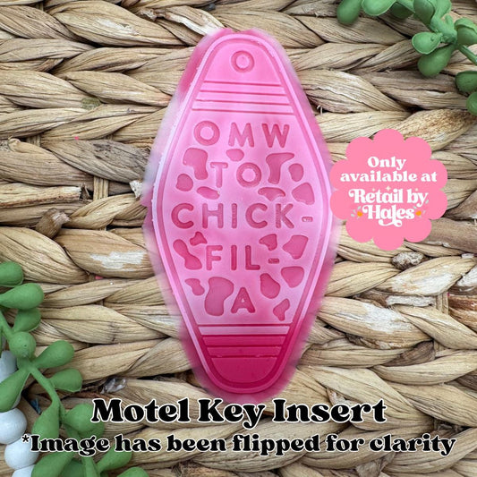 On My Way to Chick Motel Key Inserts Freshie Mold, for adult car freshie designs oven safe silicone mold for resin funny mold